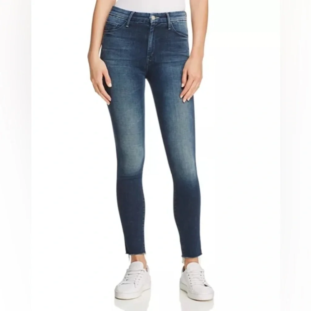 MOTHER denim the frey looker high rise skinny raw hem  26